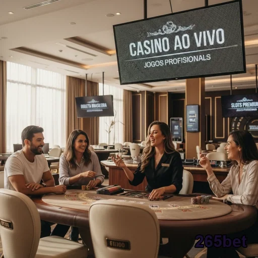 Jogador desfrutando de slots no cassino 265bet